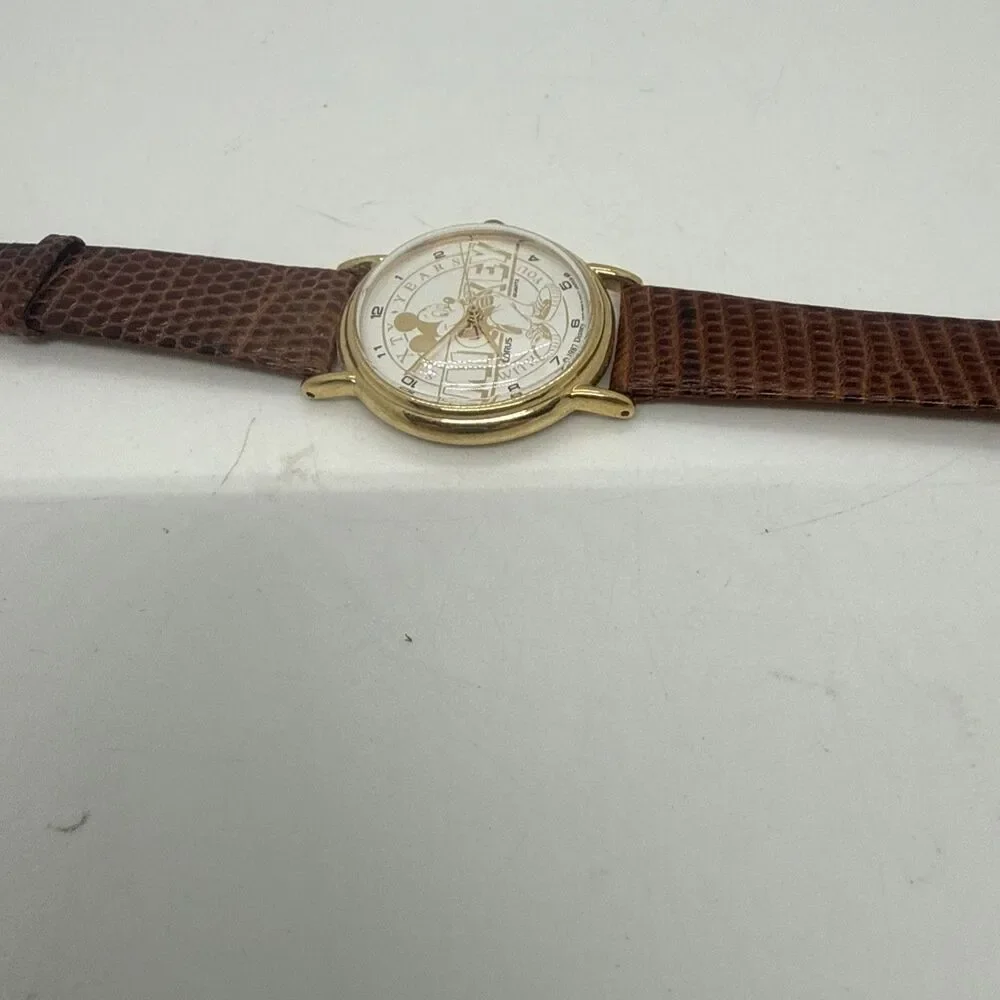 1987 Vintage Lorus Mickey Mouse 60 Years Anniversary Walt Disney Watch